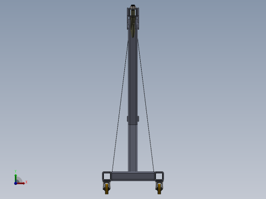 1吨手动提升机结构前视缩略图