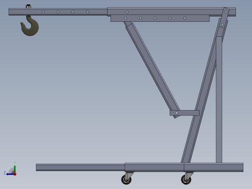 1吨手动提升机结构右视缩略图