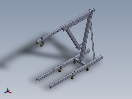 1吨手动提升机结构正等轴测缩略图