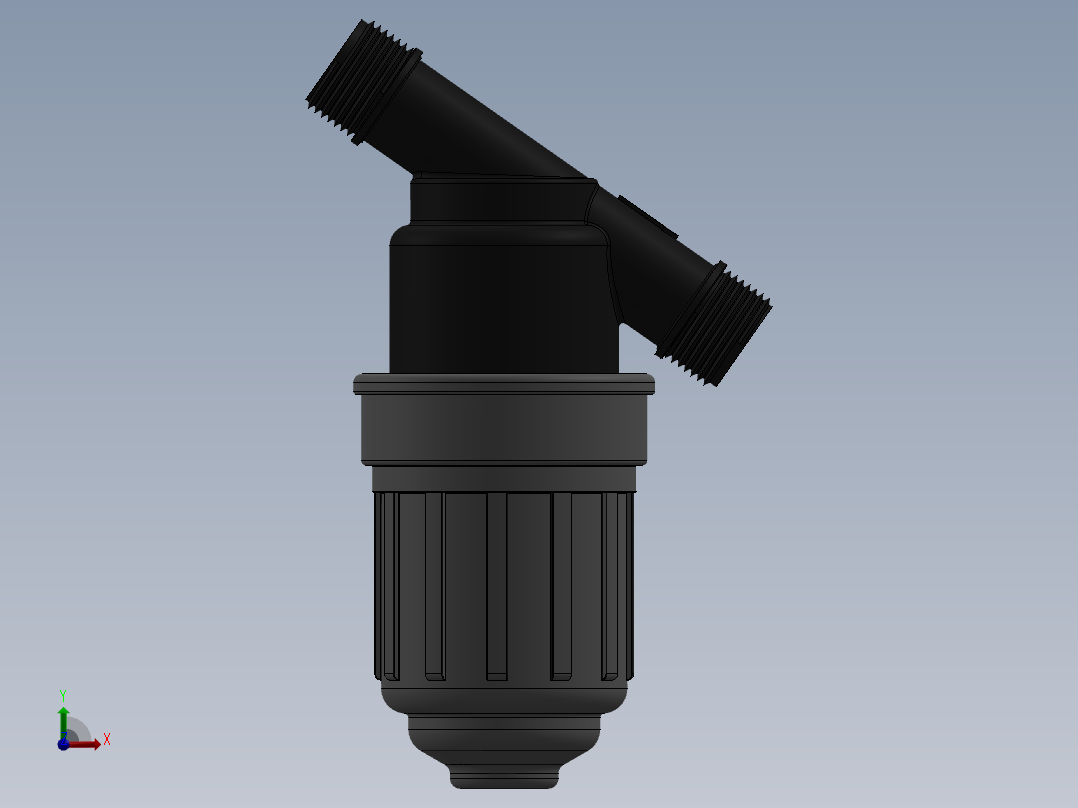 PVC灌溉过滤器前视图