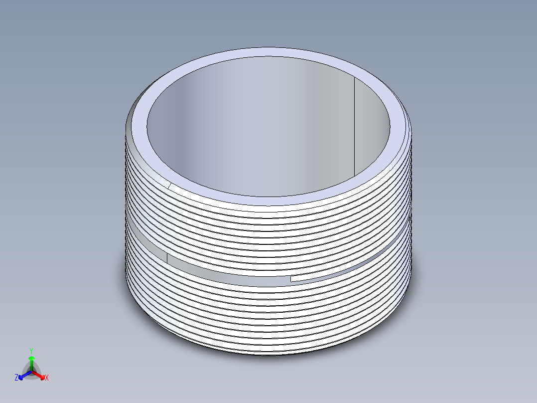 CPVC管件33-Sch80_Nipple_MPTxMPT_9861-422_4in x Close正等轴测图