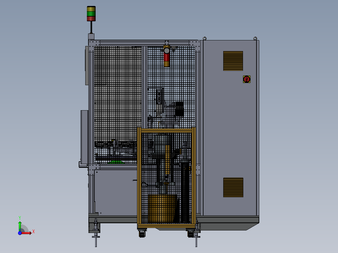 柳汽汽车部件涂胶机前视图