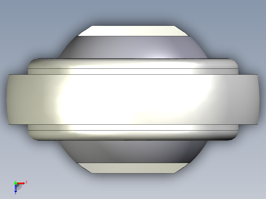 端桿軸承(不銹鋼自潤型)YHF.YHFL-3D多系列多零件图纸模型俯视图
