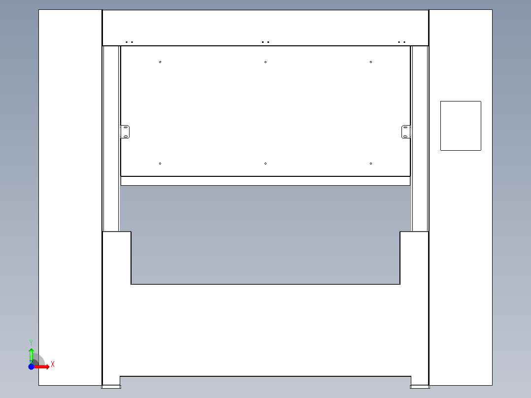 塑性包装袋一体成型机前视图
