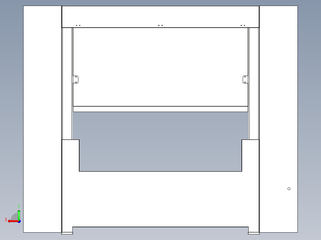 塑性包装袋一体成型机后视图