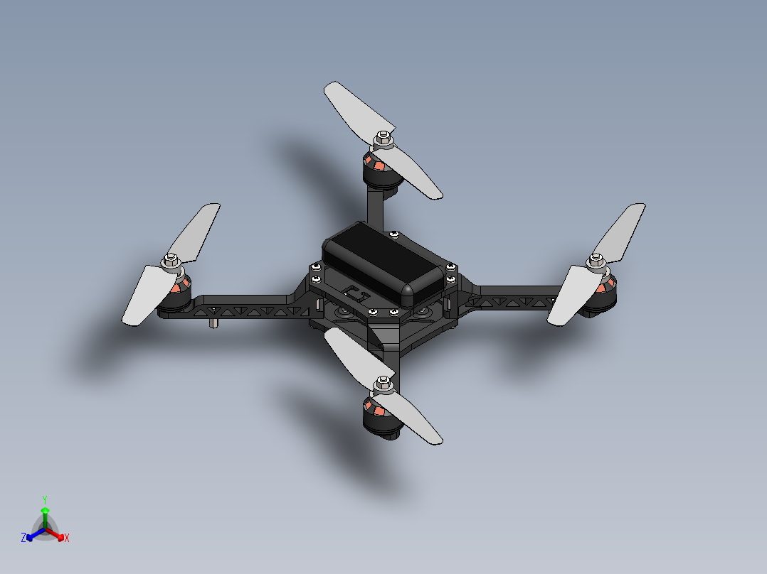 无人机正等轴测图