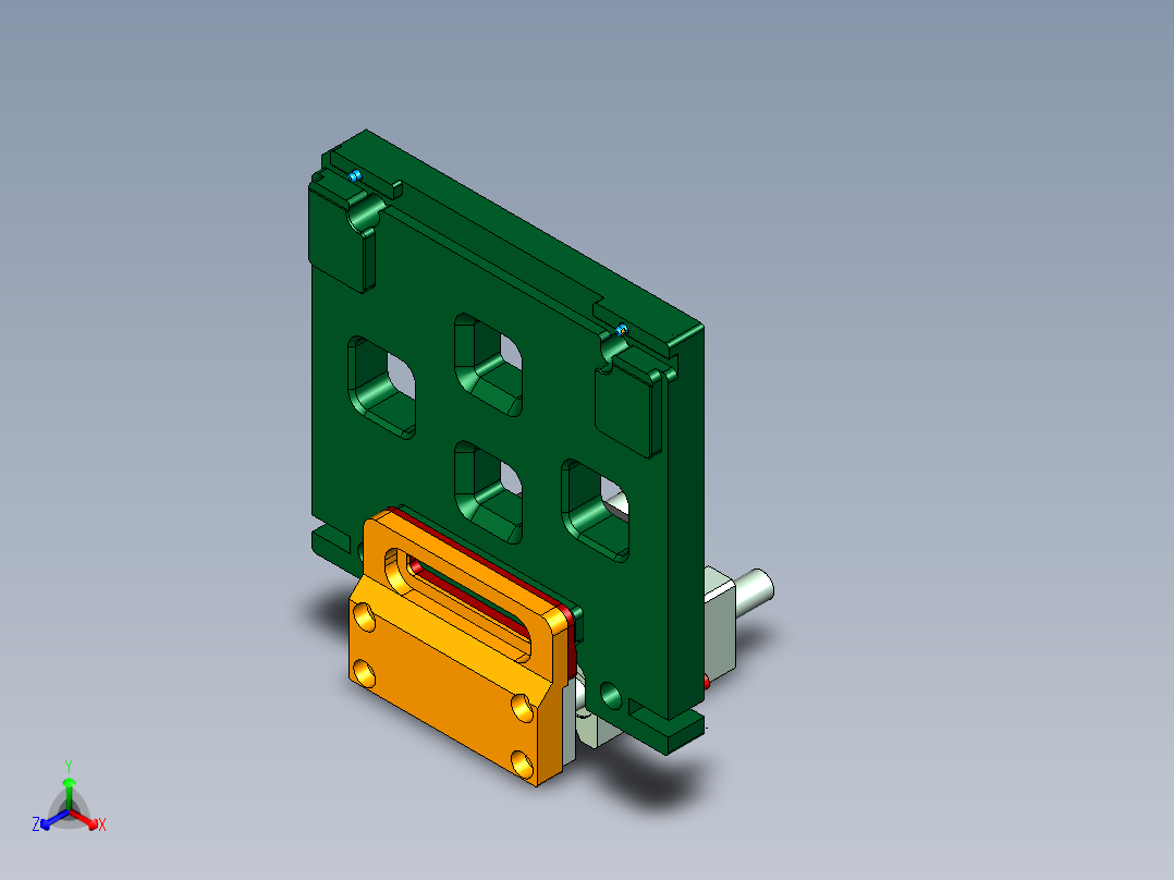 MD1-A笔记本CNC工装夹具三维模型-CNC7外观槽结构-210606