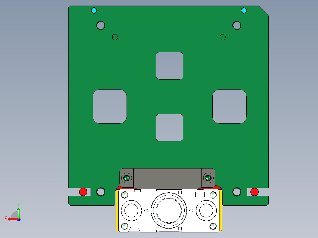 MD1-A笔记本CNC工装夹具三维模型-CNC7外观槽结构-210606后视图