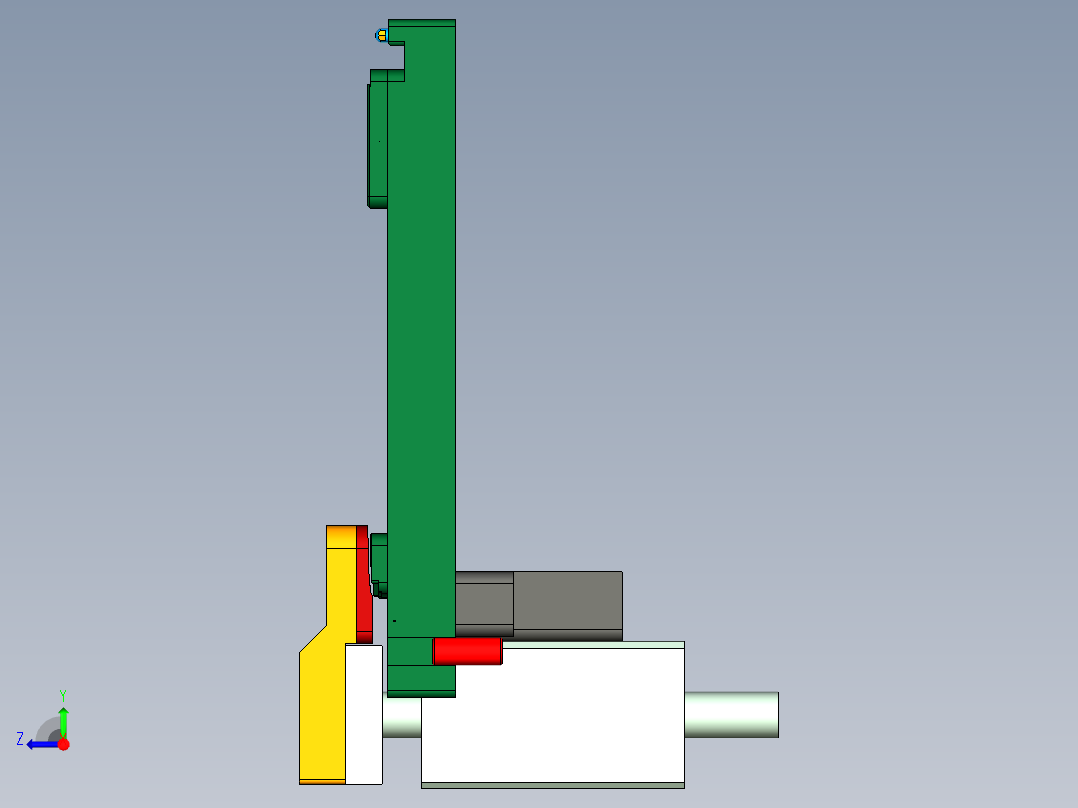 MD1-A笔记本CNC工装夹具三维模型-CNC7外观槽结构-210606右视图