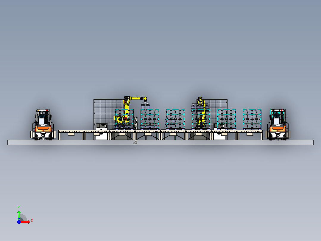 B2003992-生产线 - 水前视图