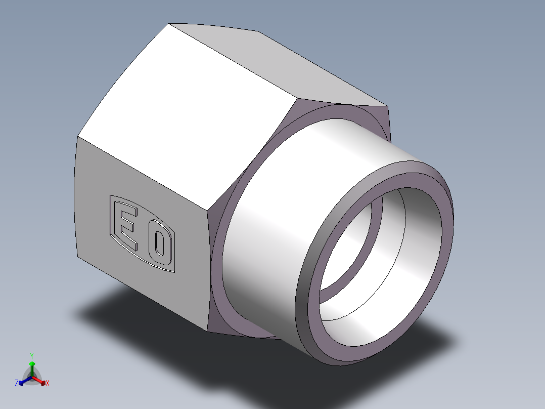 直通内螺纹接头、5DM-36-33主视图