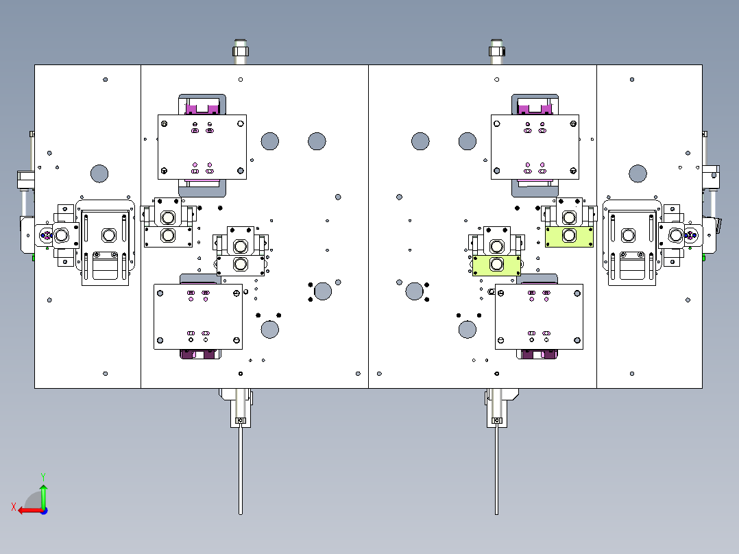 单向阀芯装配设备设计后视图