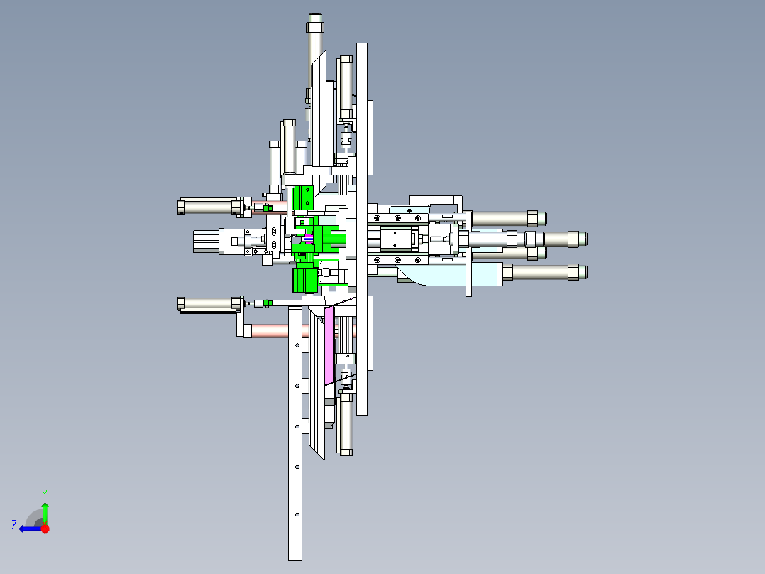 单向阀芯装配设备设计右视图
