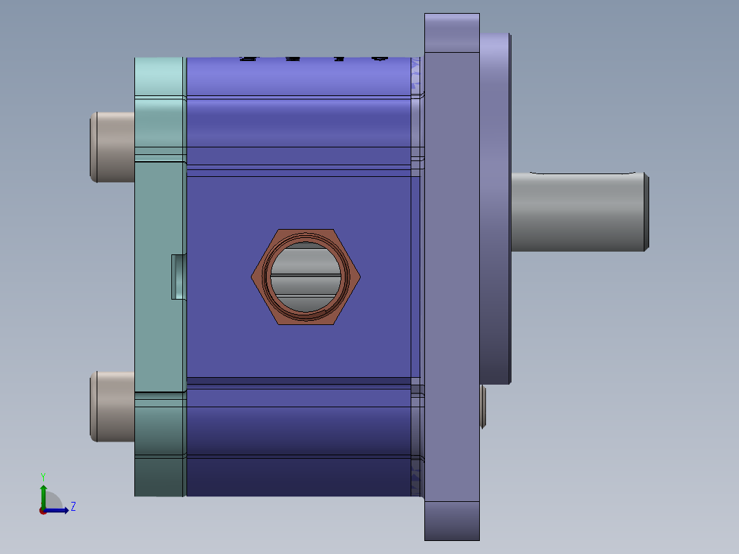 泵、水泵(111)左视图