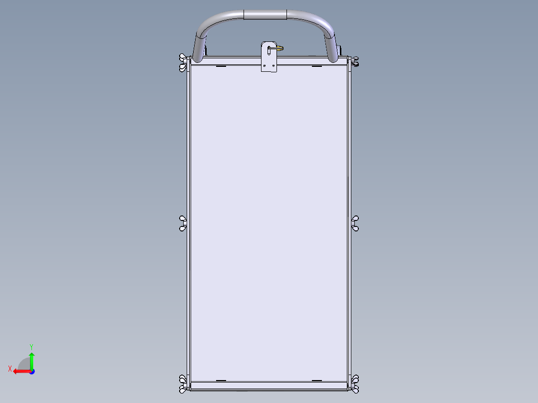 货架、周转栏后视图