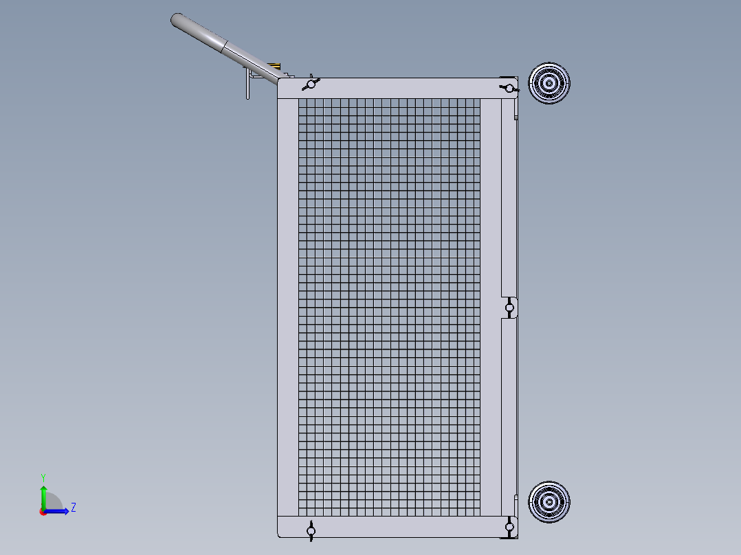 货架、周转栏左视图