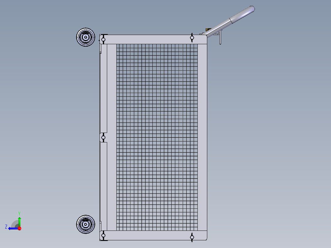 货架、周转栏右视图