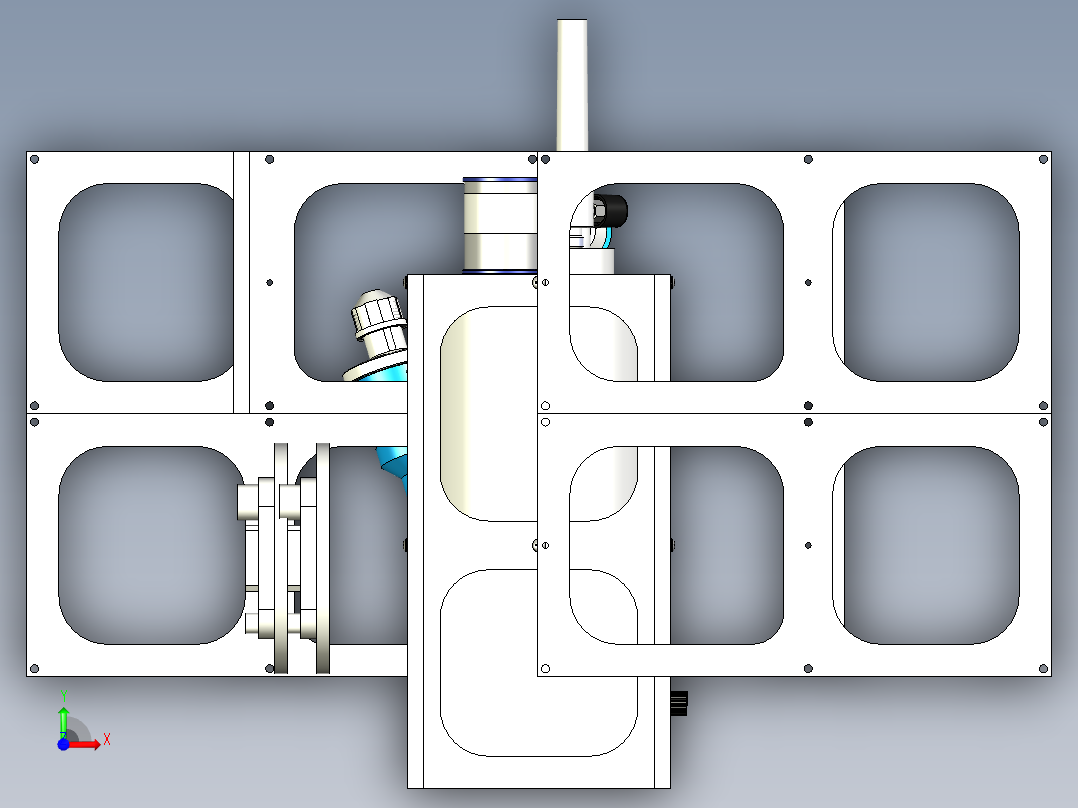 A3004024-活塞式通风机前视图