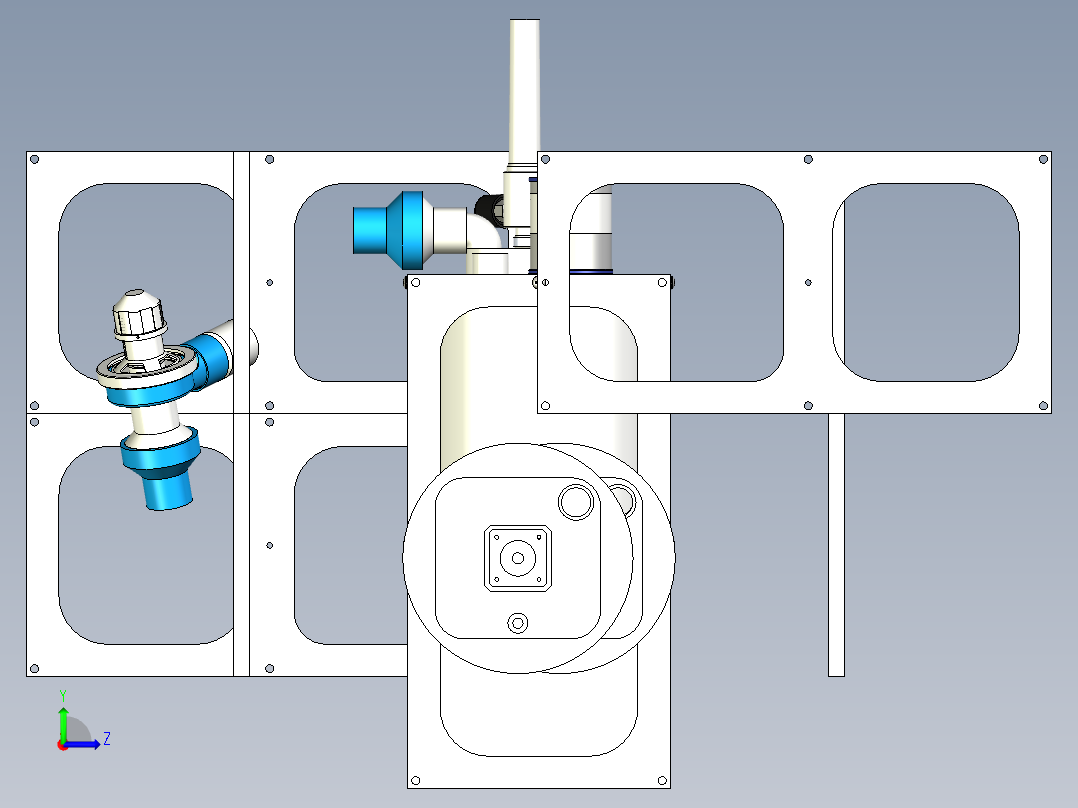 A3004024-活塞式通风机左视图