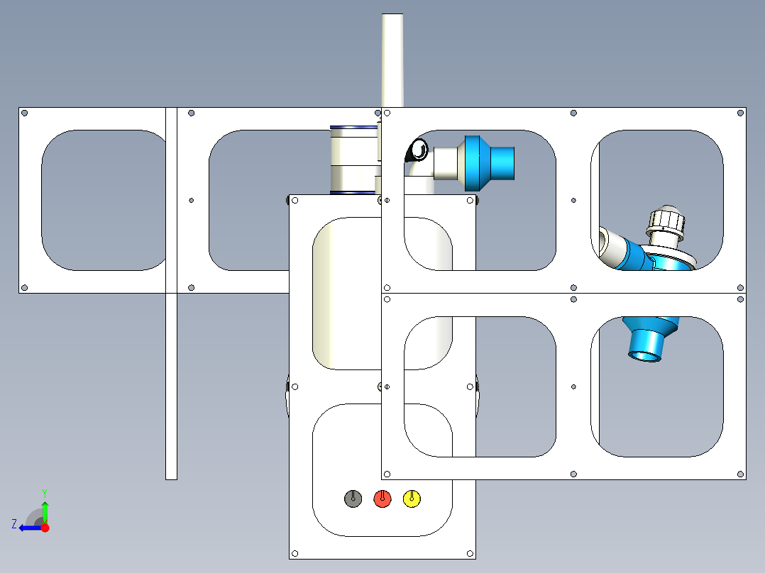 A3004024-活塞式通风机右视图
