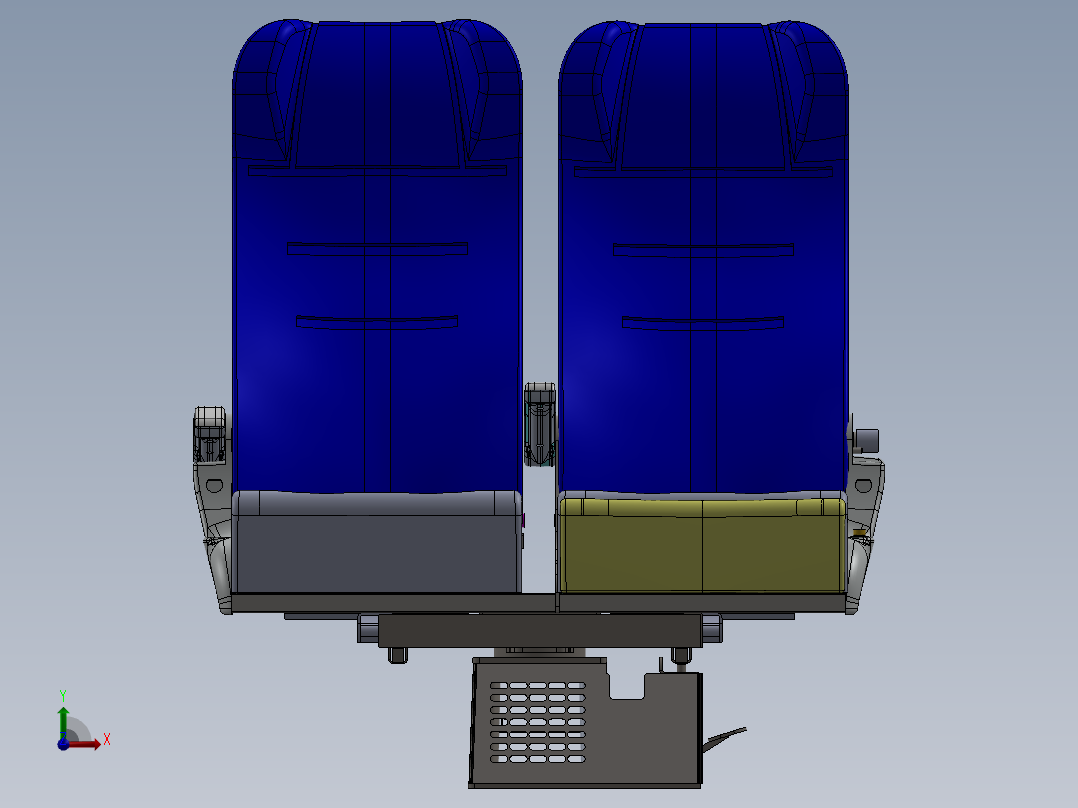 汽车座椅前视图