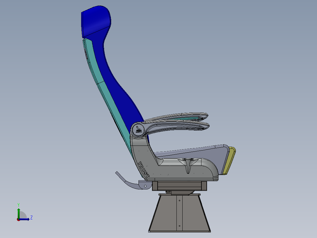 汽车座椅左视图