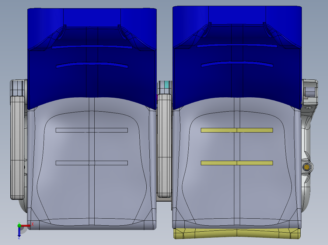 汽车座椅俯视图