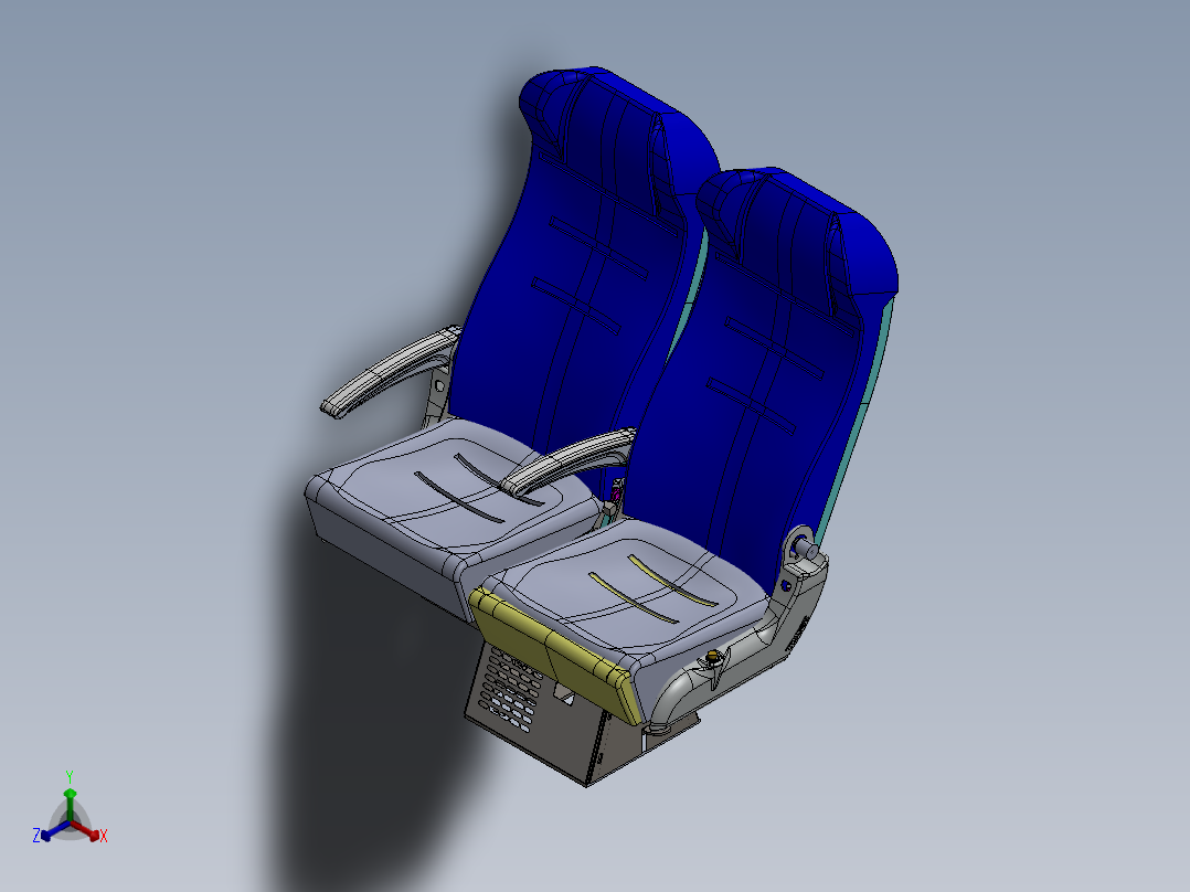汽车座椅正等轴测图