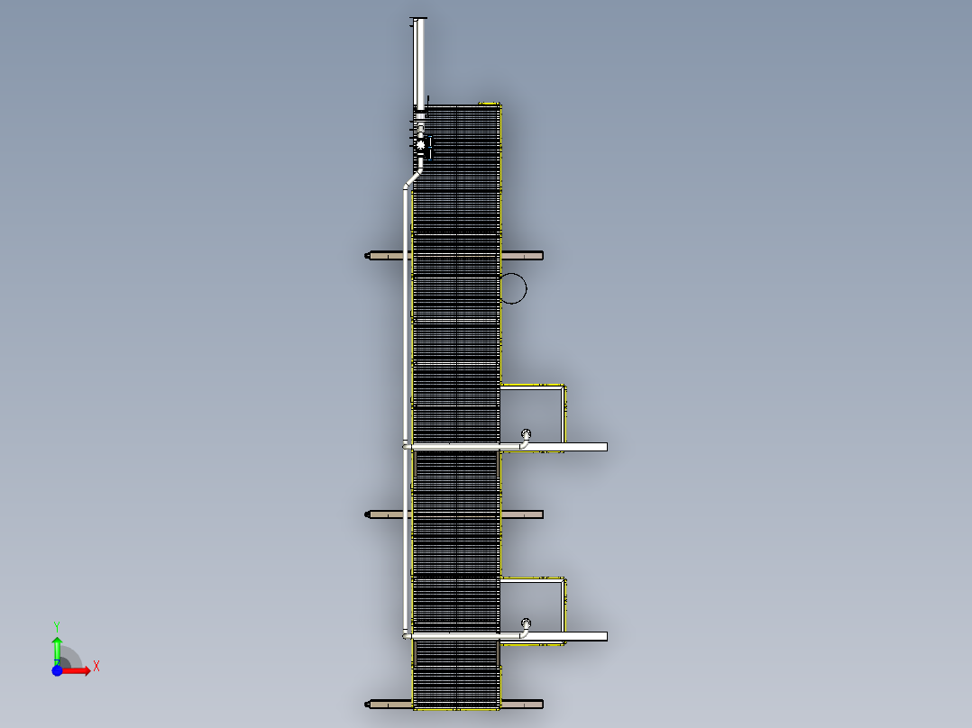 移动龙门架平台前视图