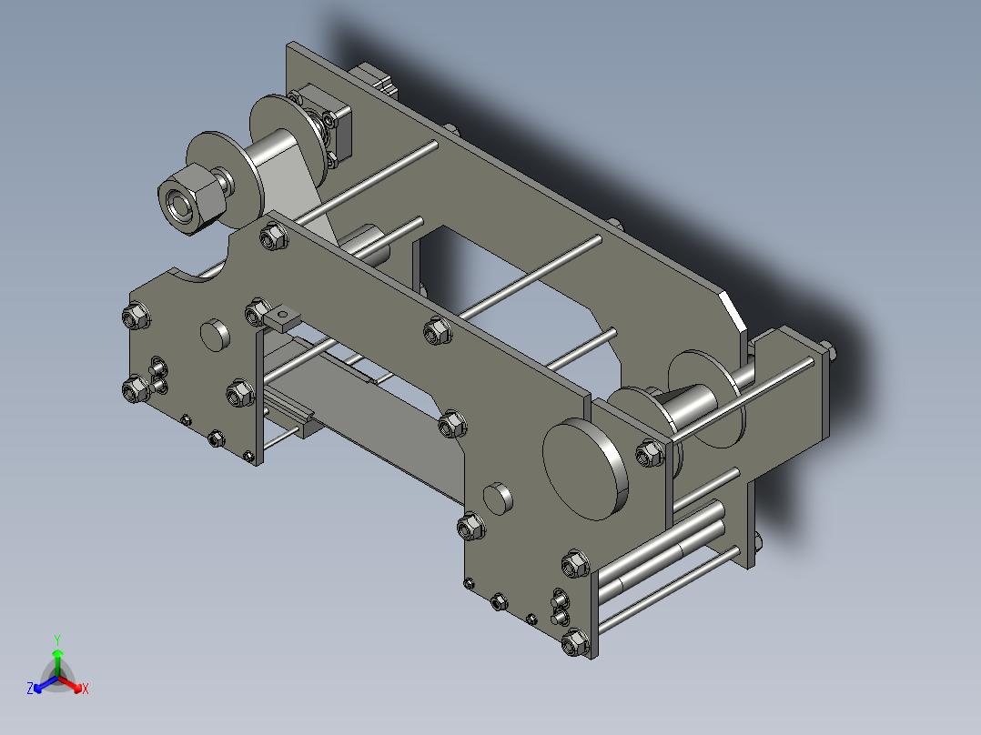 A3004154-滚轮贴纸供料单元主视图
