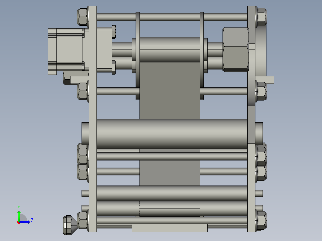 A3004154-滚轮贴纸供料单元左视图