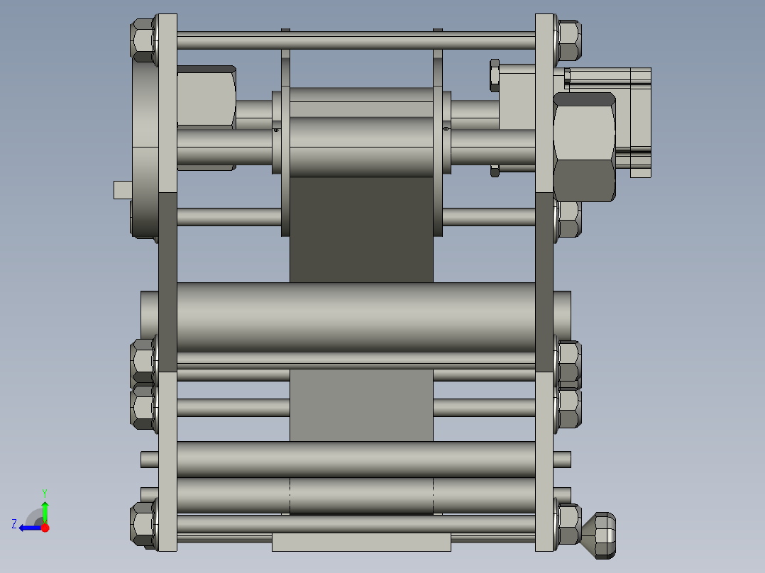 A3004154-滚轮贴纸供料单元右视图