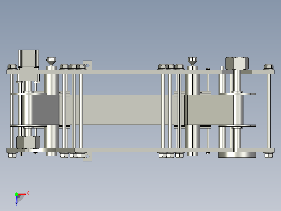 A3004154-滚轮贴纸供料单元俯视图