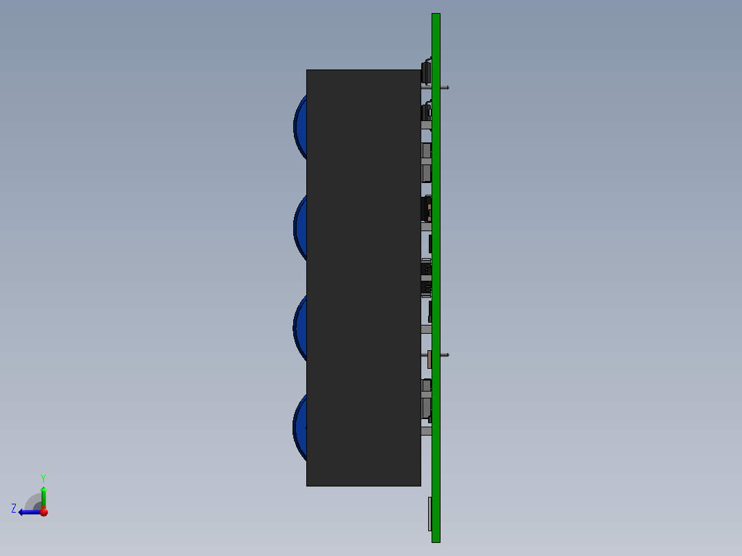 电池仓、电池(83)右视图