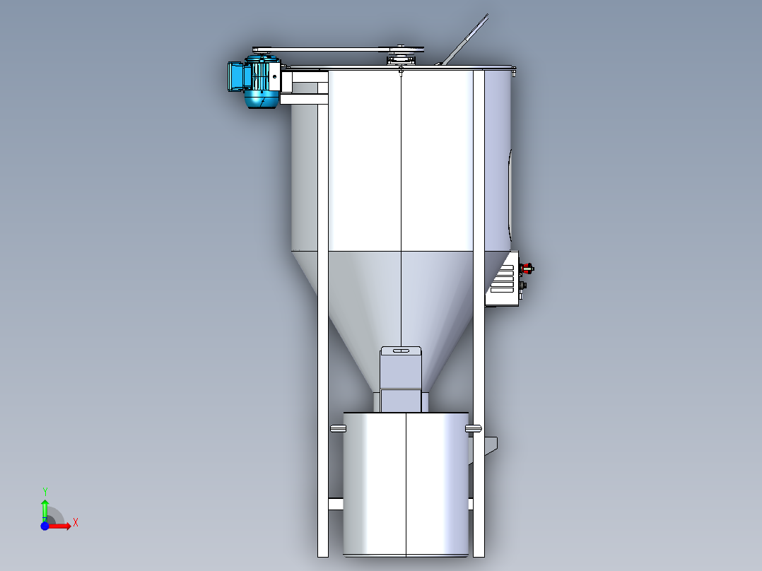 B3004056-立式粉末混合器前视图