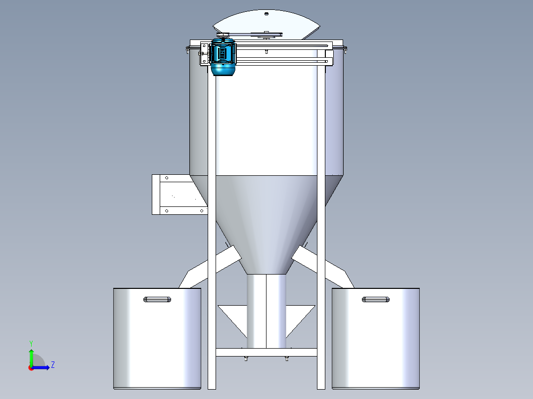 B3004056-立式粉末混合器左视图