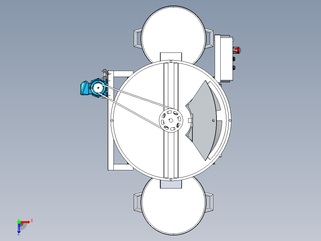 B3004056-立式粉末混合器俯视图