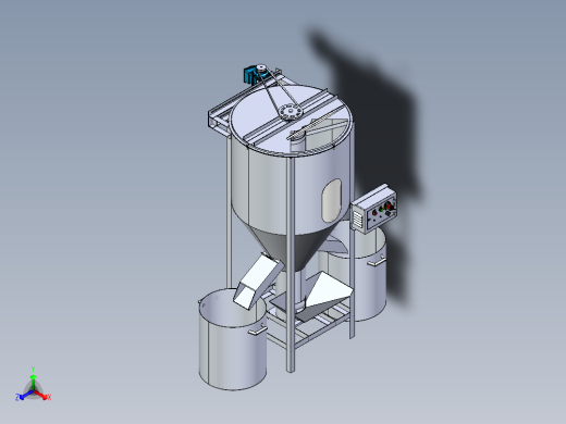 B3004056-立式粉末混合器正等轴测缩略图