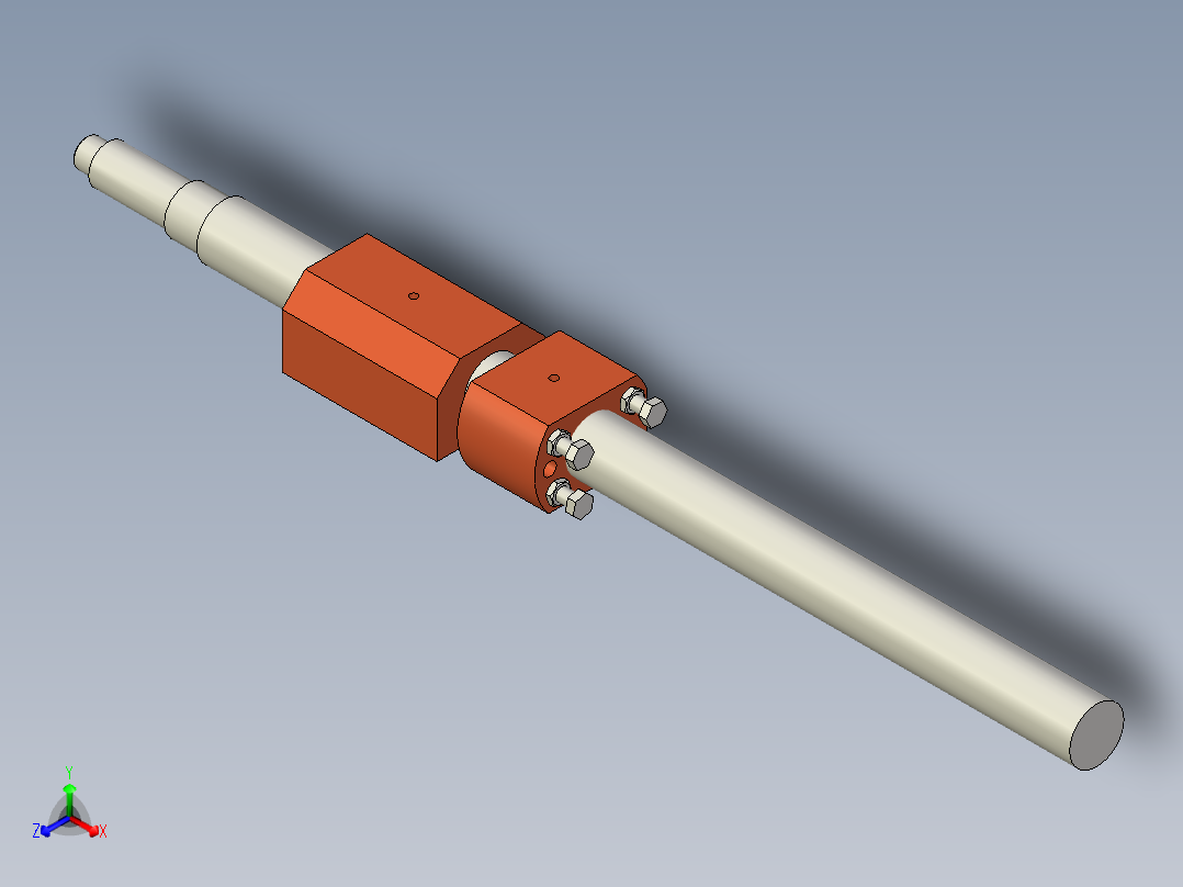 梯形螺纹主轴和螺母连接1快照1