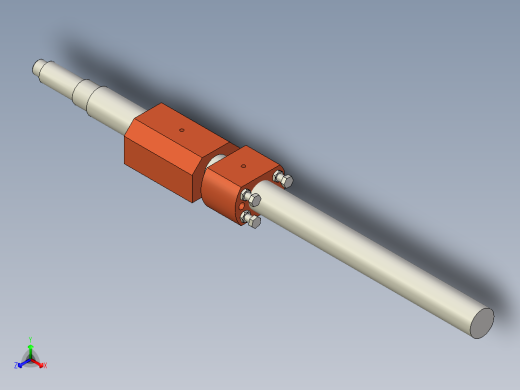 梯形螺纹主轴和螺母连接1快照1