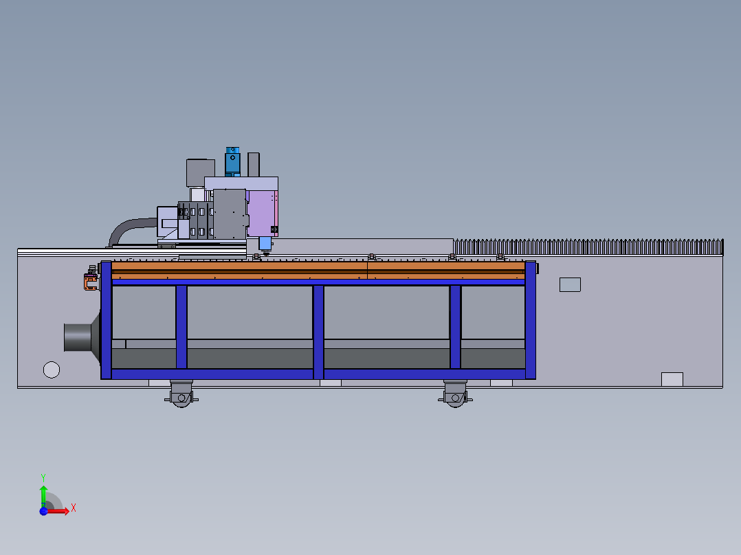 双头切割机总装 XT前视图
