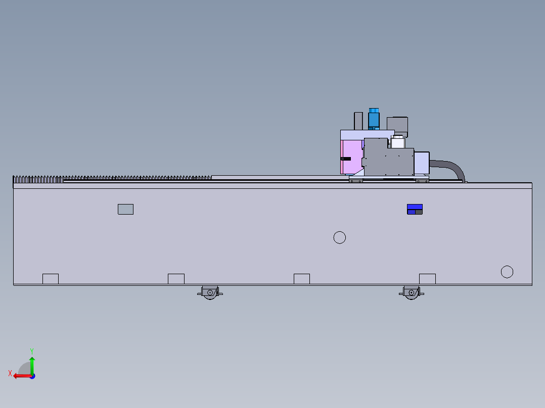 双头切割机总装 XT后视图