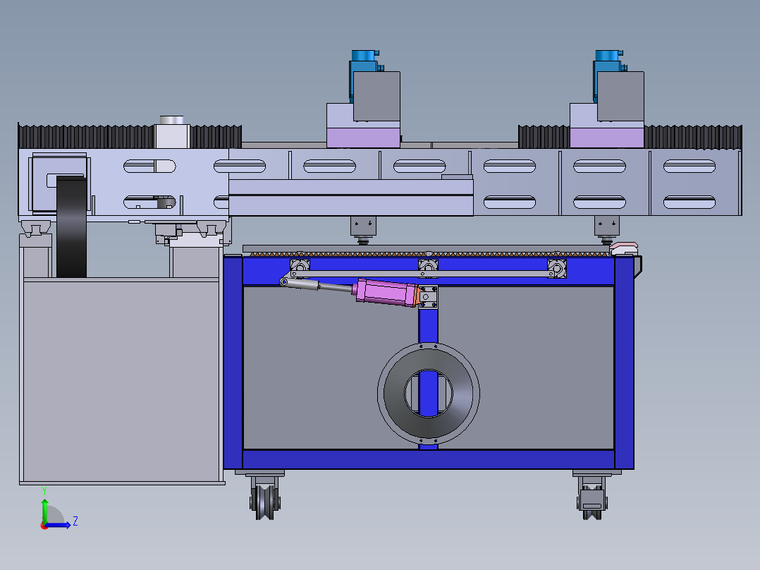 双头切割机总装 XT左视图