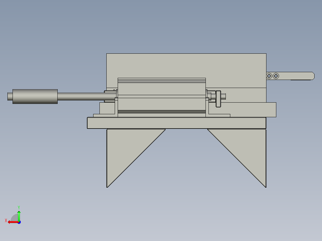 充电宝内部锂电池自动焊接设备设计-04翻转机构-V1后视图