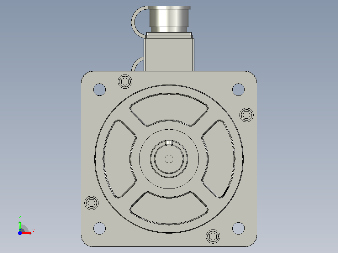 110-180系列伺服电机130ST-M10010前视图