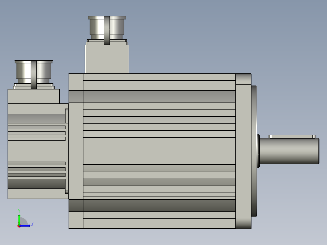 110-180系列伺服电机130ST-M10010左视图
