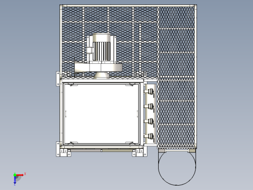 除尘器采用褶裥袋模型俯视缩略图