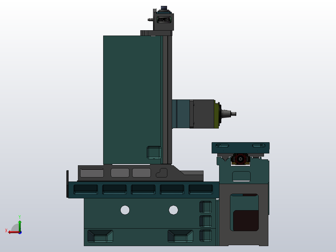 垂直研磨机后视图
