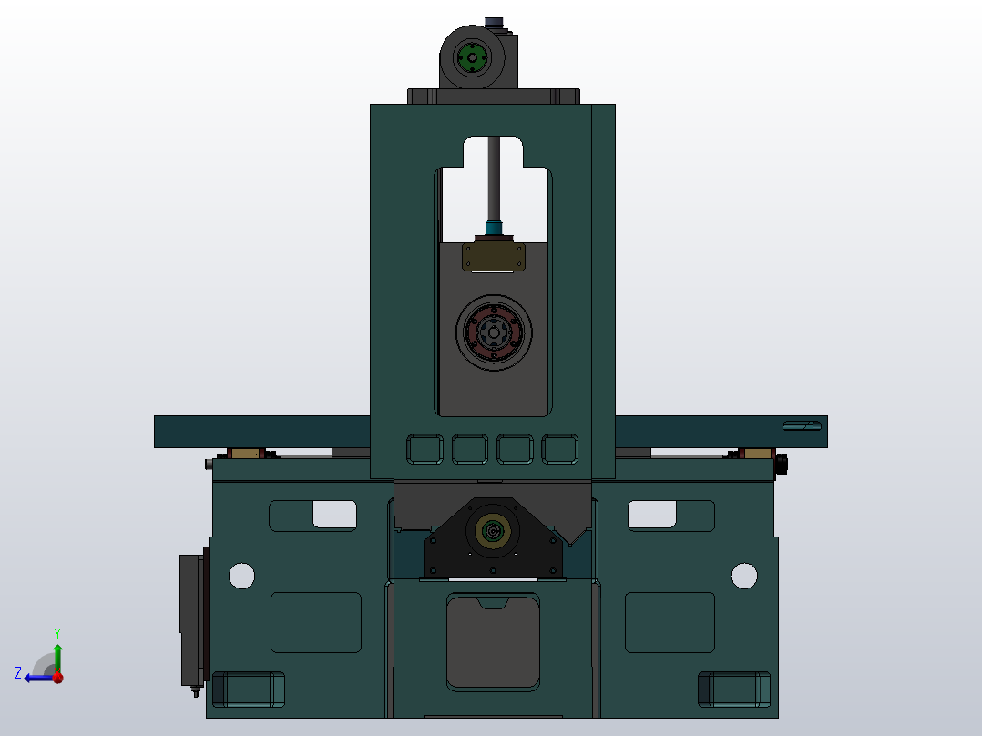 垂直研磨机右视图
