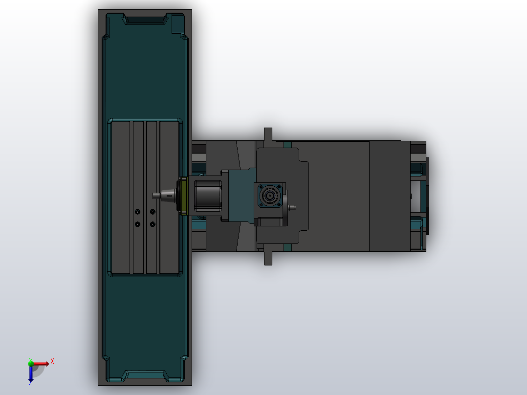 垂直研磨机俯视图